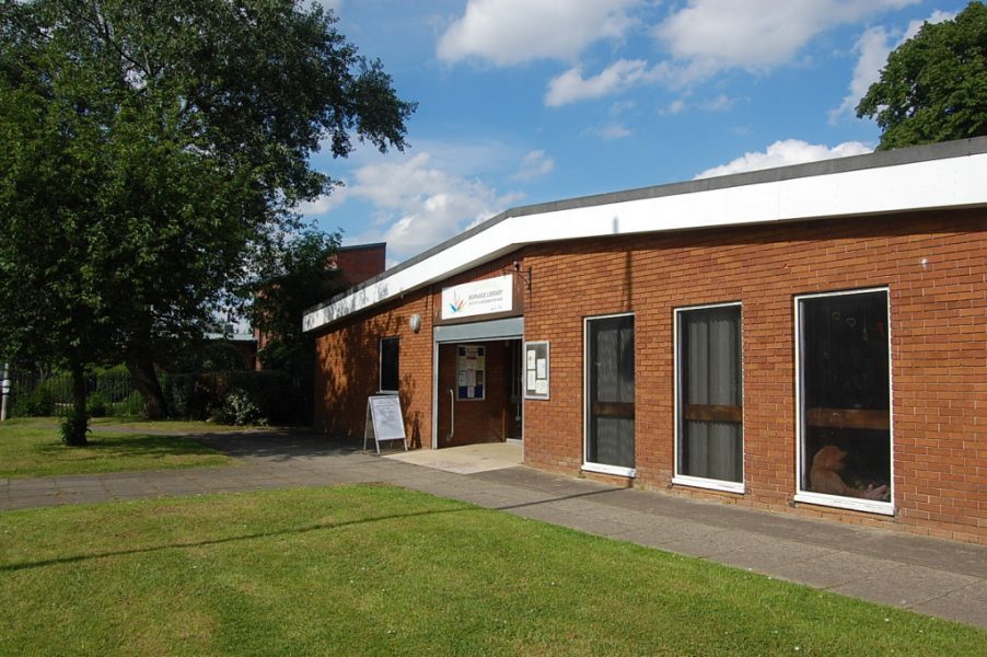 Outside of Burnage Library and Activity Hub
