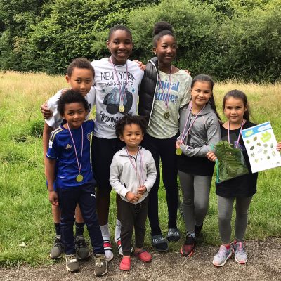 Children on the Nature Activity Trail in Blackley Forest