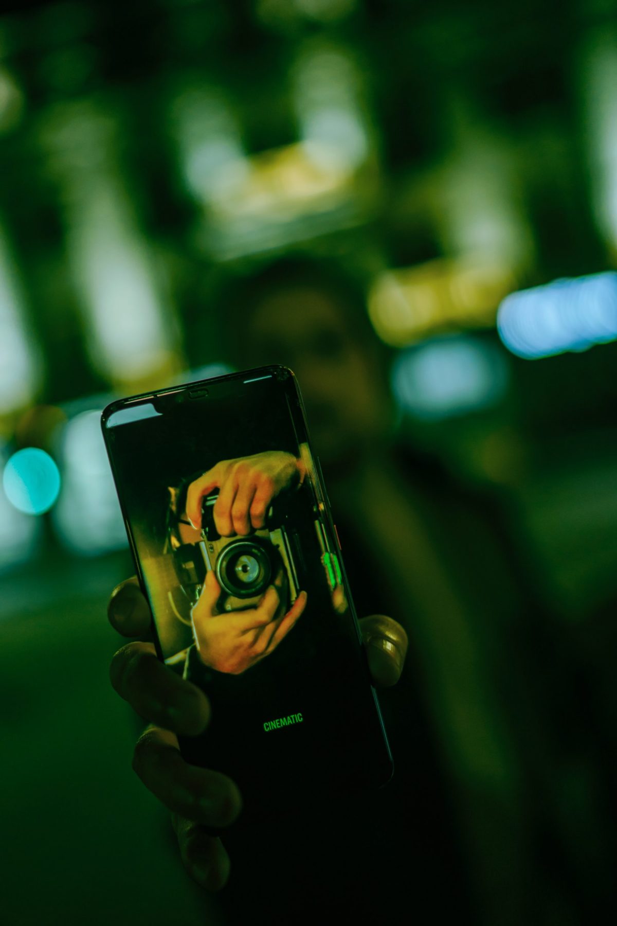A smart ohone with a picture of a camera on it