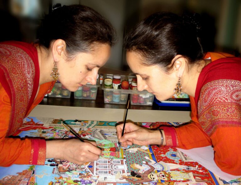 The Singh Twins paint a picture together